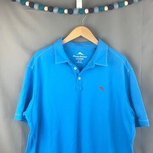 🐟 Tommy Bahama 🐟 Island Zone Blue Short Sleeve Polo